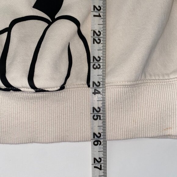 Mickey Mouse H&M Disney Printed Oversized White Pullover Crewneck Sweater Medium - Picture 12 of 16